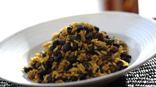 Golden Rice with Beans