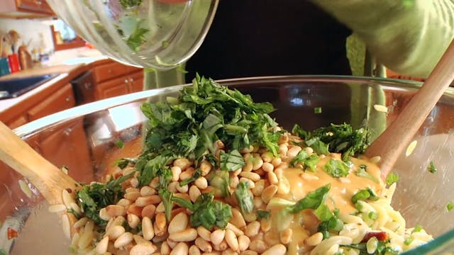 Sundried Tomato Orzo and Basil Salad