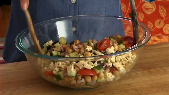 Greek Garbonzo Bean Salad