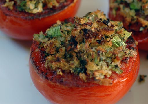 Seared Stuffed Tomatoes