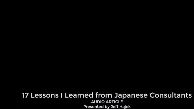 17 Lessons I Learned from Japanese Co...