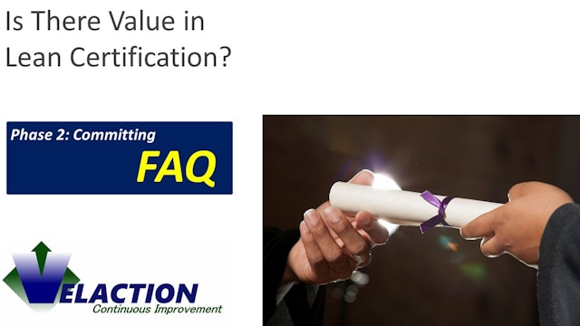 Is there value in Lean certification?
