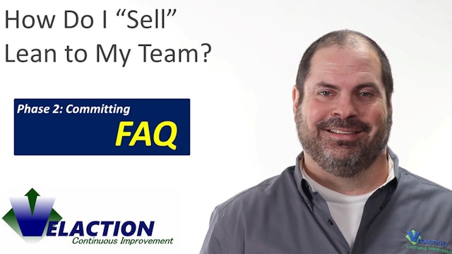 How do I sell Lean to my team?