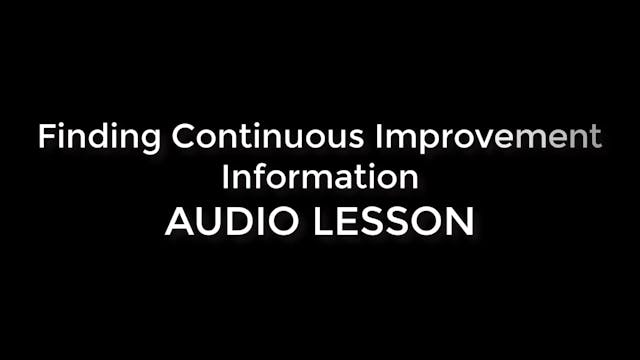 Finding Continuous Improvement Inform...