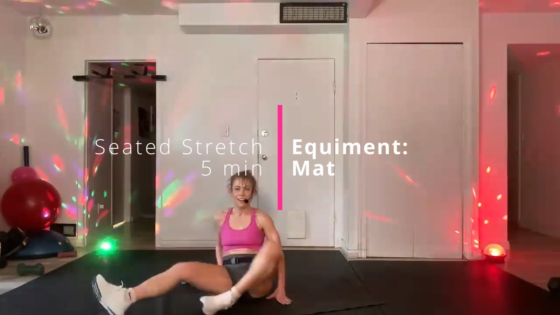 Seated stretch -  5 min