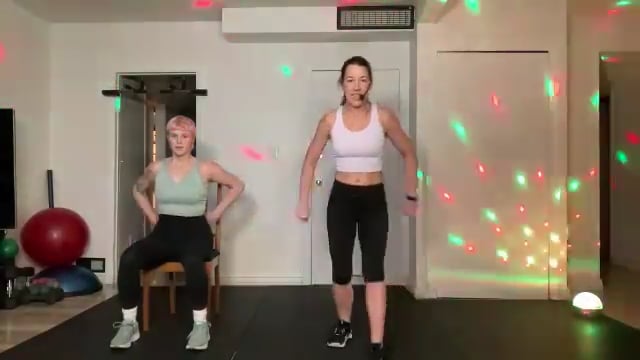 February 7, 2025, Partyfit® Sit & Sweat with Kris and Casey