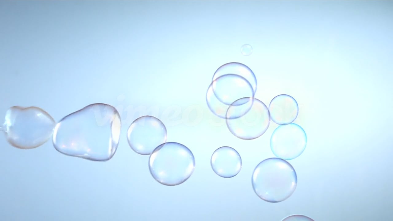 Bubbles floating over blue background (1)