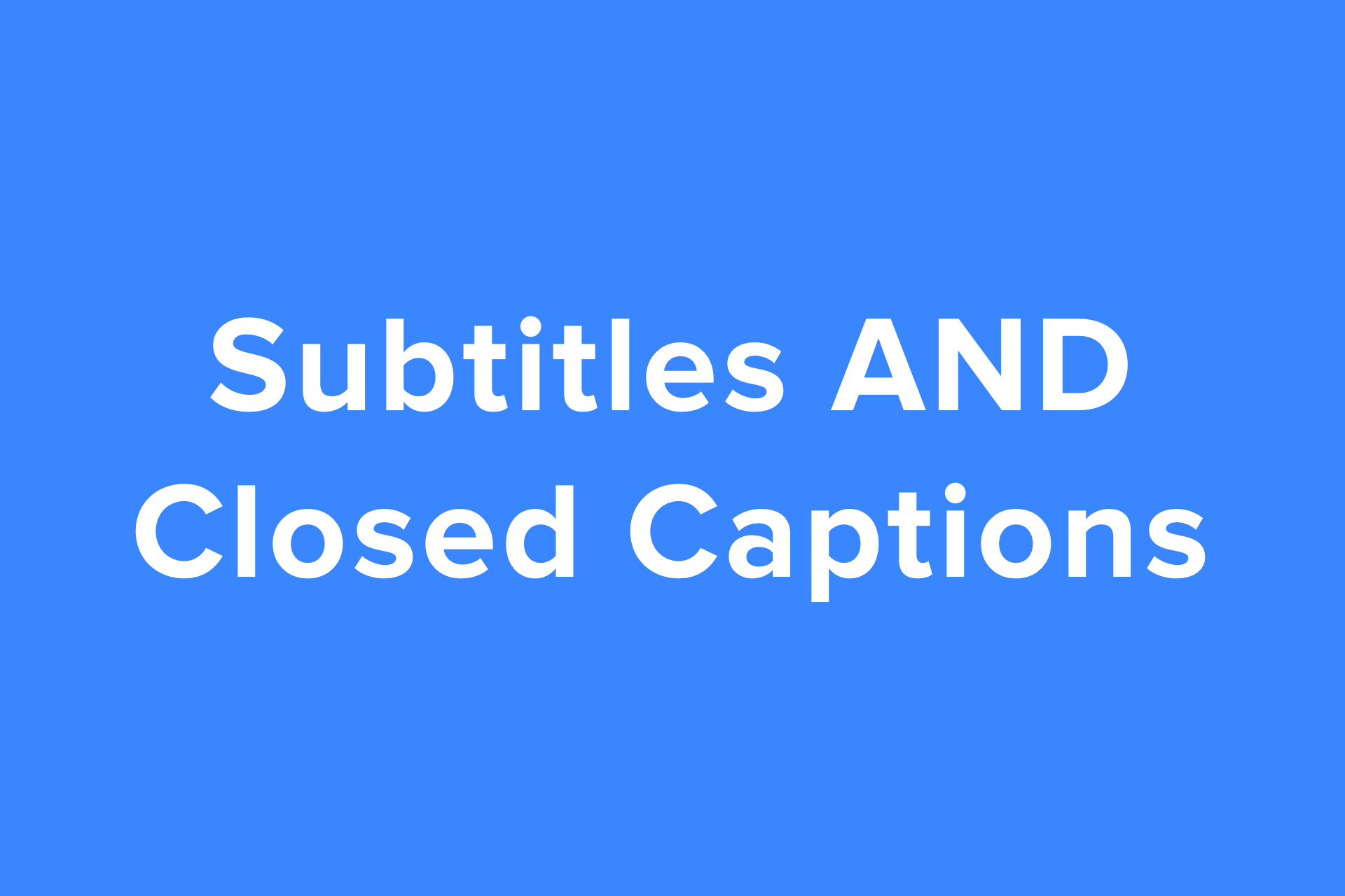 Video with Subtitles