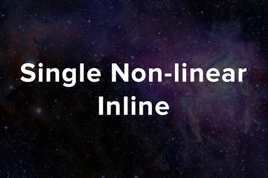 Single Non-linear Inline OTTID:468707