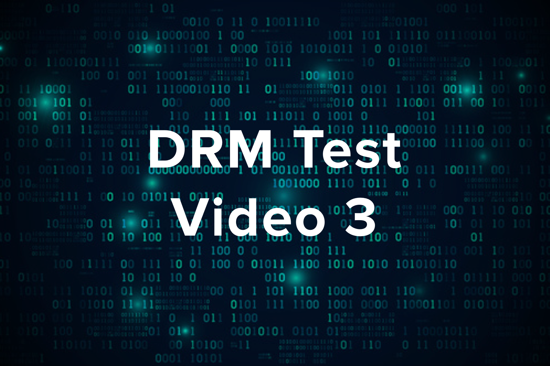 DRM Test Video 3 (Locked)
