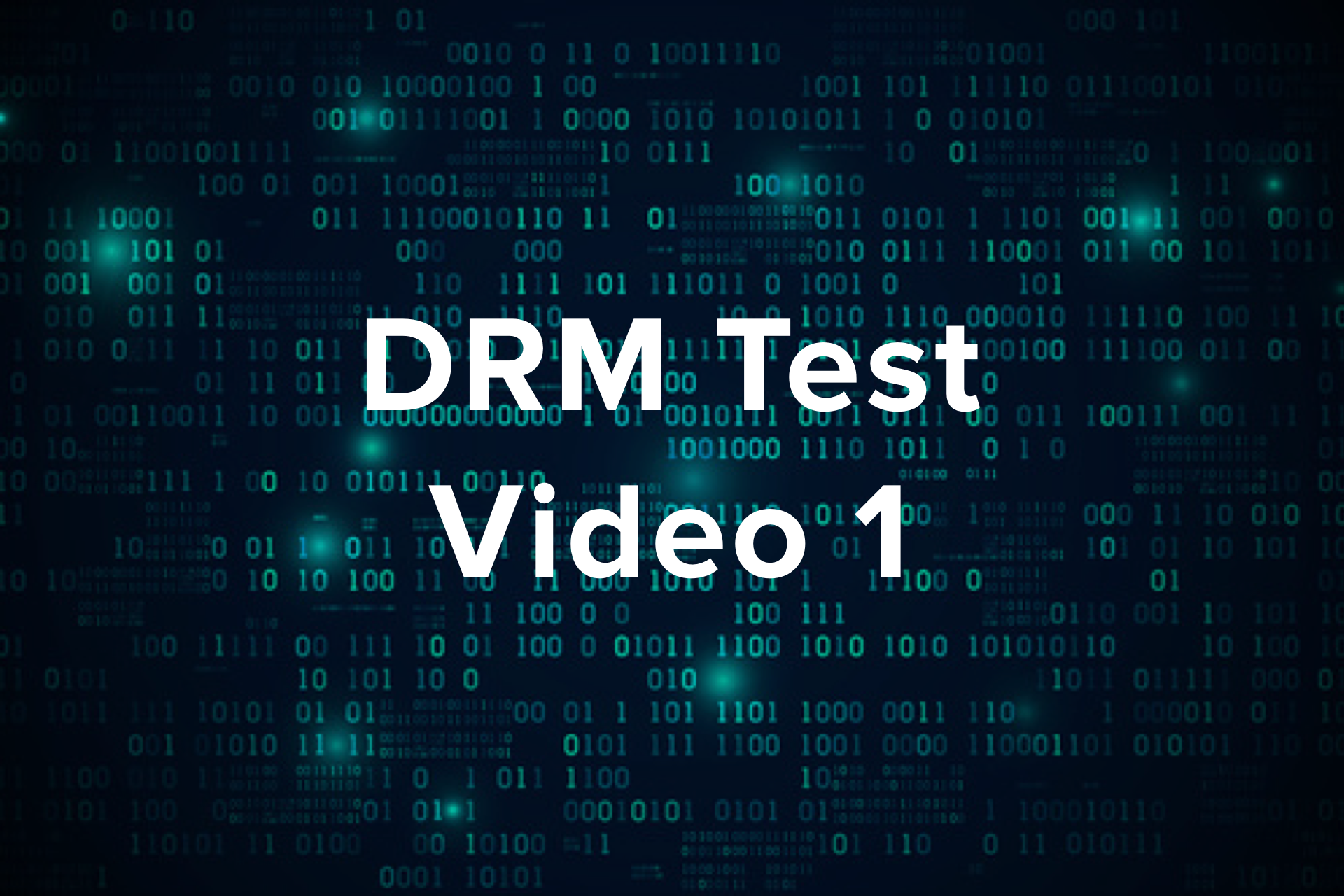 DRM Test Video 1 (Locked)