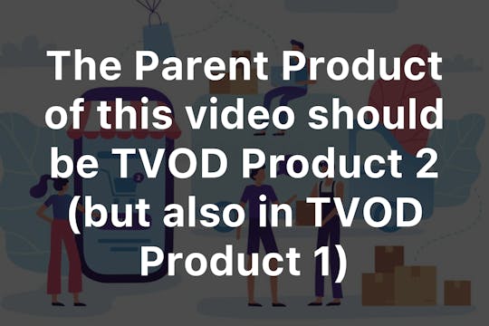 The Parent Product for this content should be TVOD Product 2