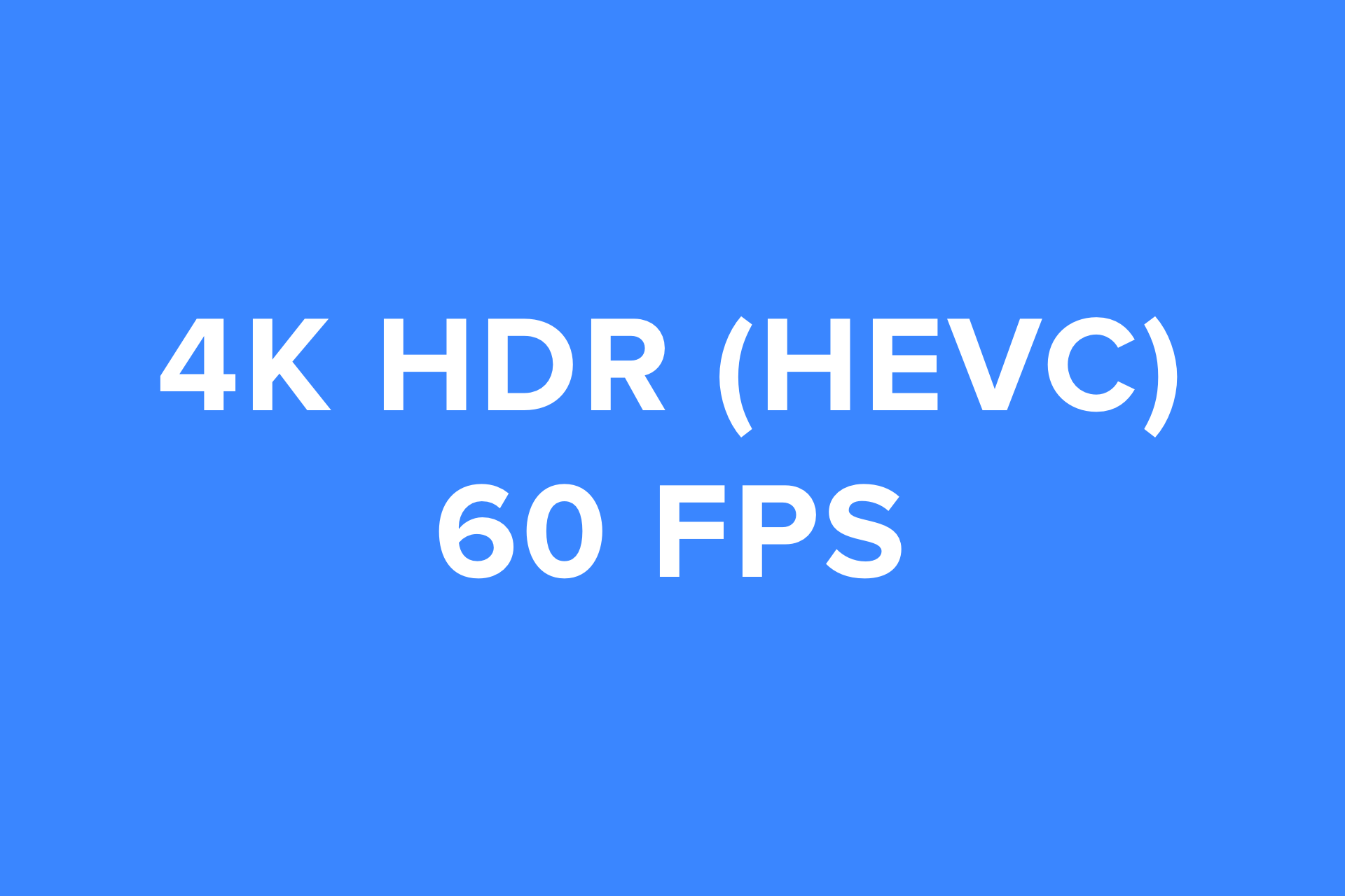 4K HDR Demo - 60 FPS