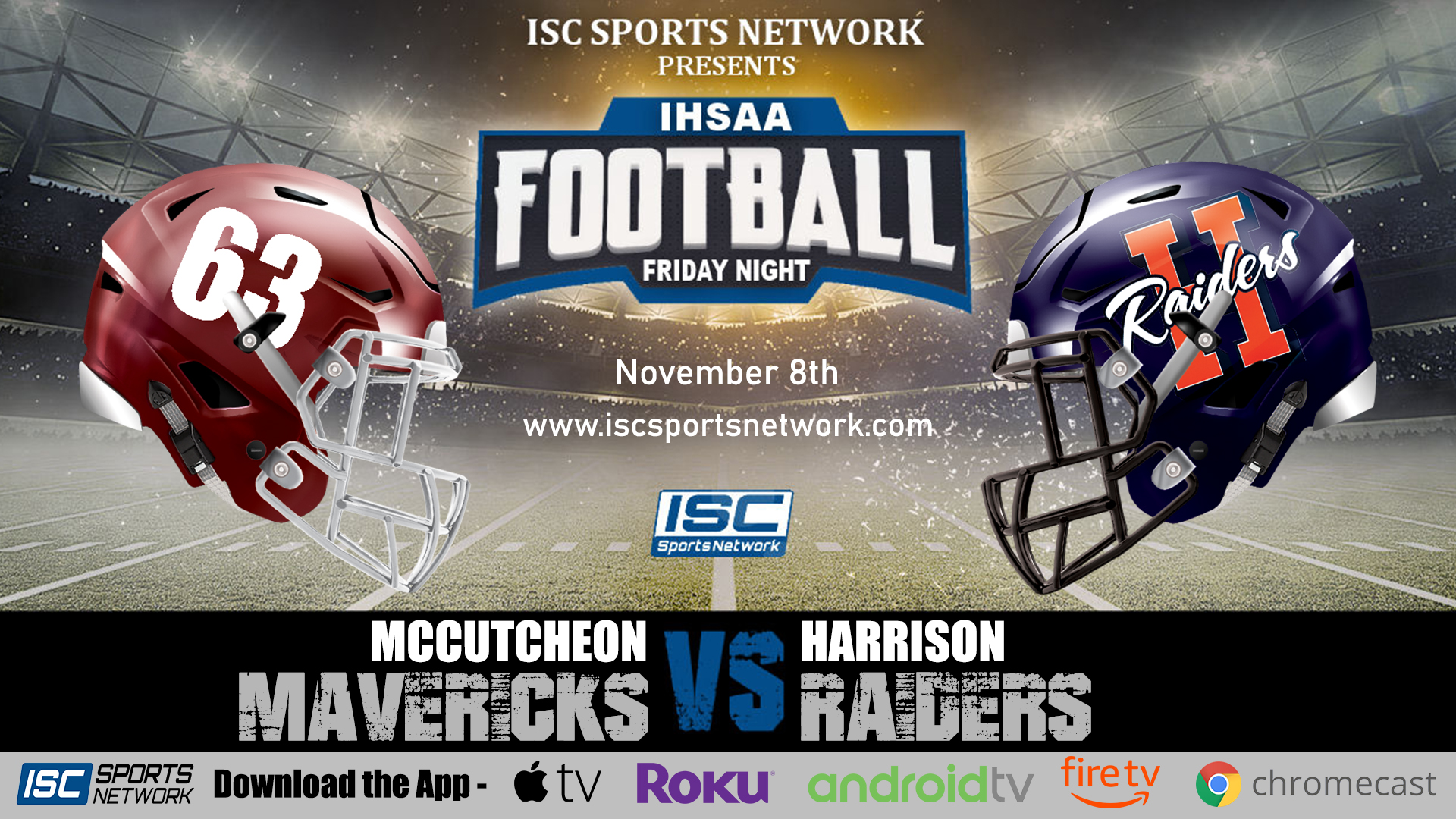 (SVOD Item) 2019 IHSAA FB McCutcheon at Harrison