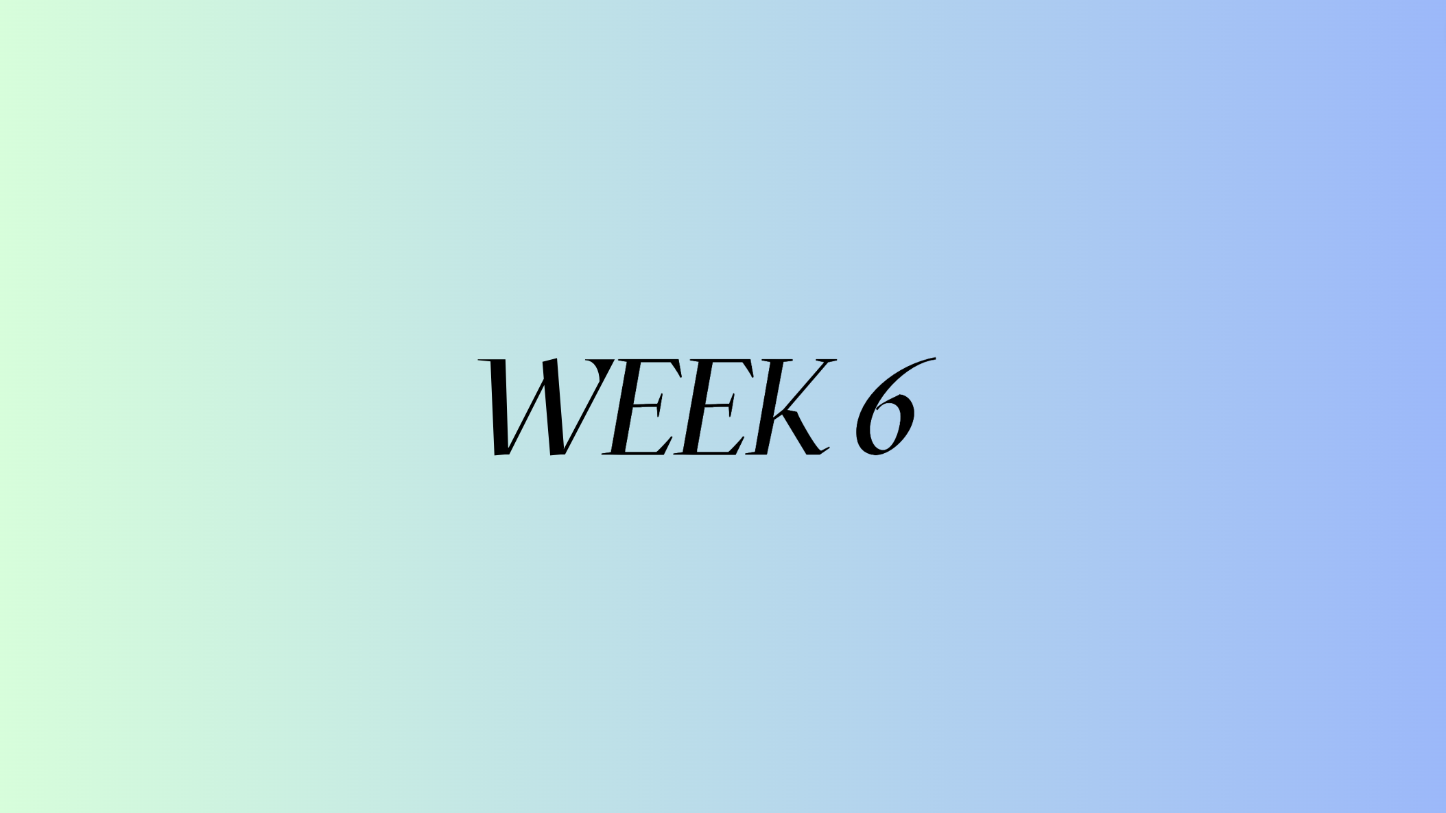 WEEK 6 | SUMMER SHRED