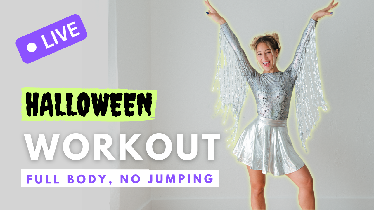 No Jumping, Full Body workout | HALLOWEEN