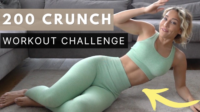 200 CRUNCHES | Abs Workout Challenge 🔥