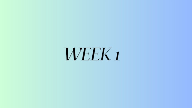 WEEK 1 | SUMMER SHRED