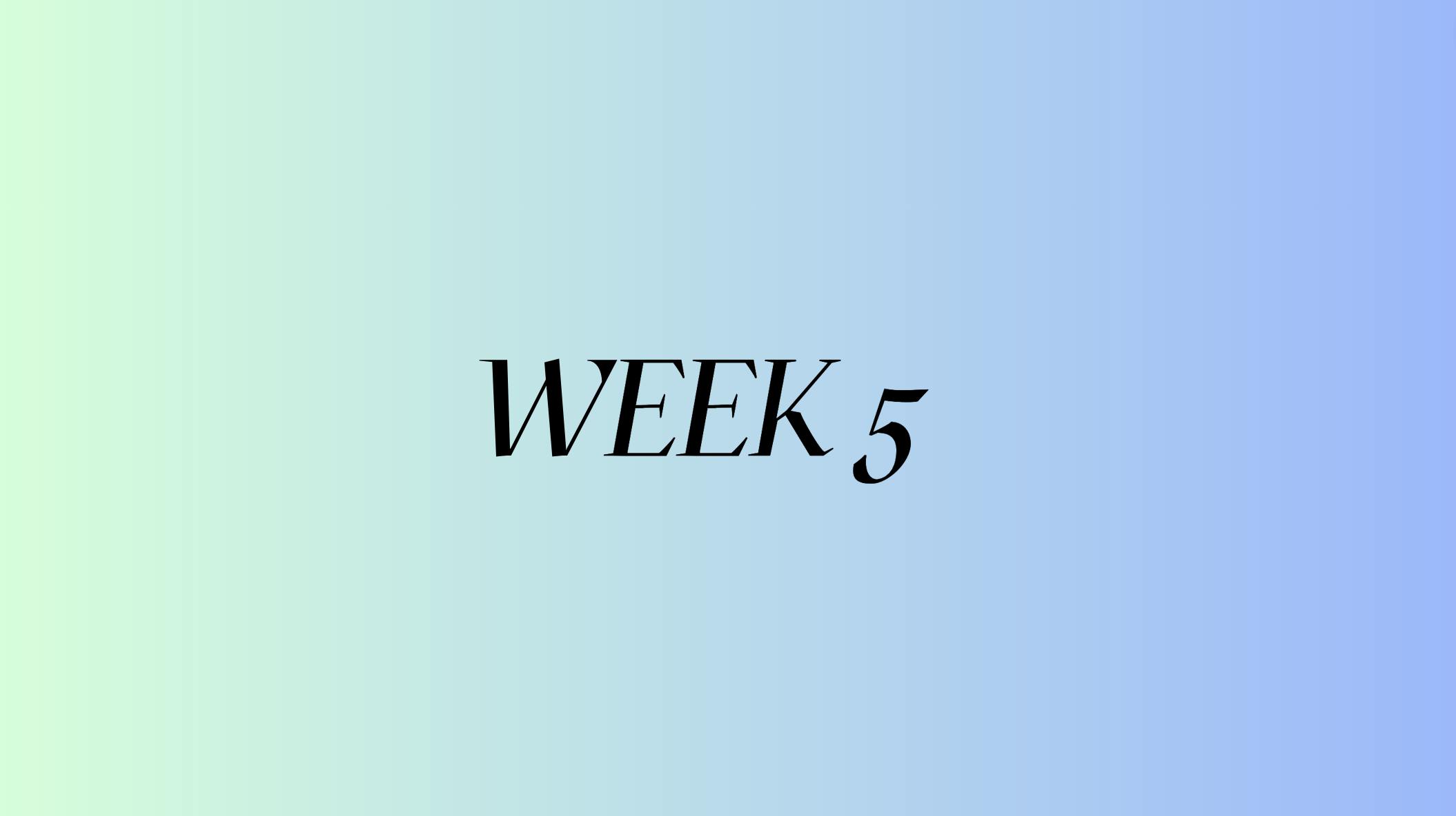 WEEK 5 | SUMMER SHRED