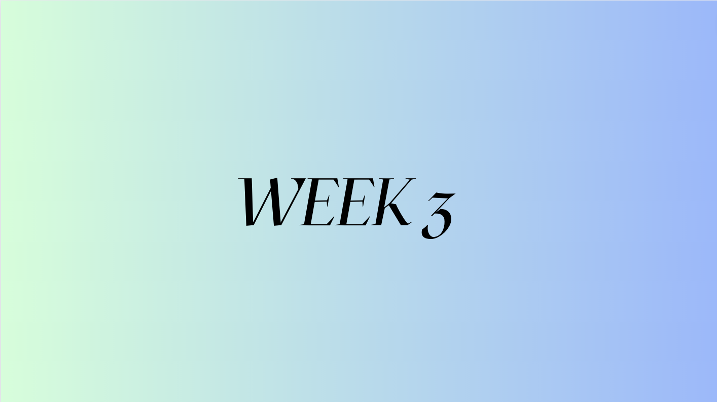 WEEK 3 | SUMMER SHRED