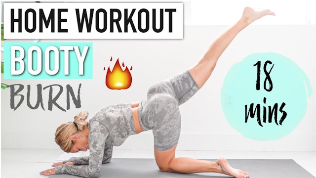 HOME BOOTY WORKOUT - Bodyweight booty BURN 🔥 (YT)