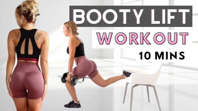 BUTT LIFT WORKOUT - with DUMBBELLS