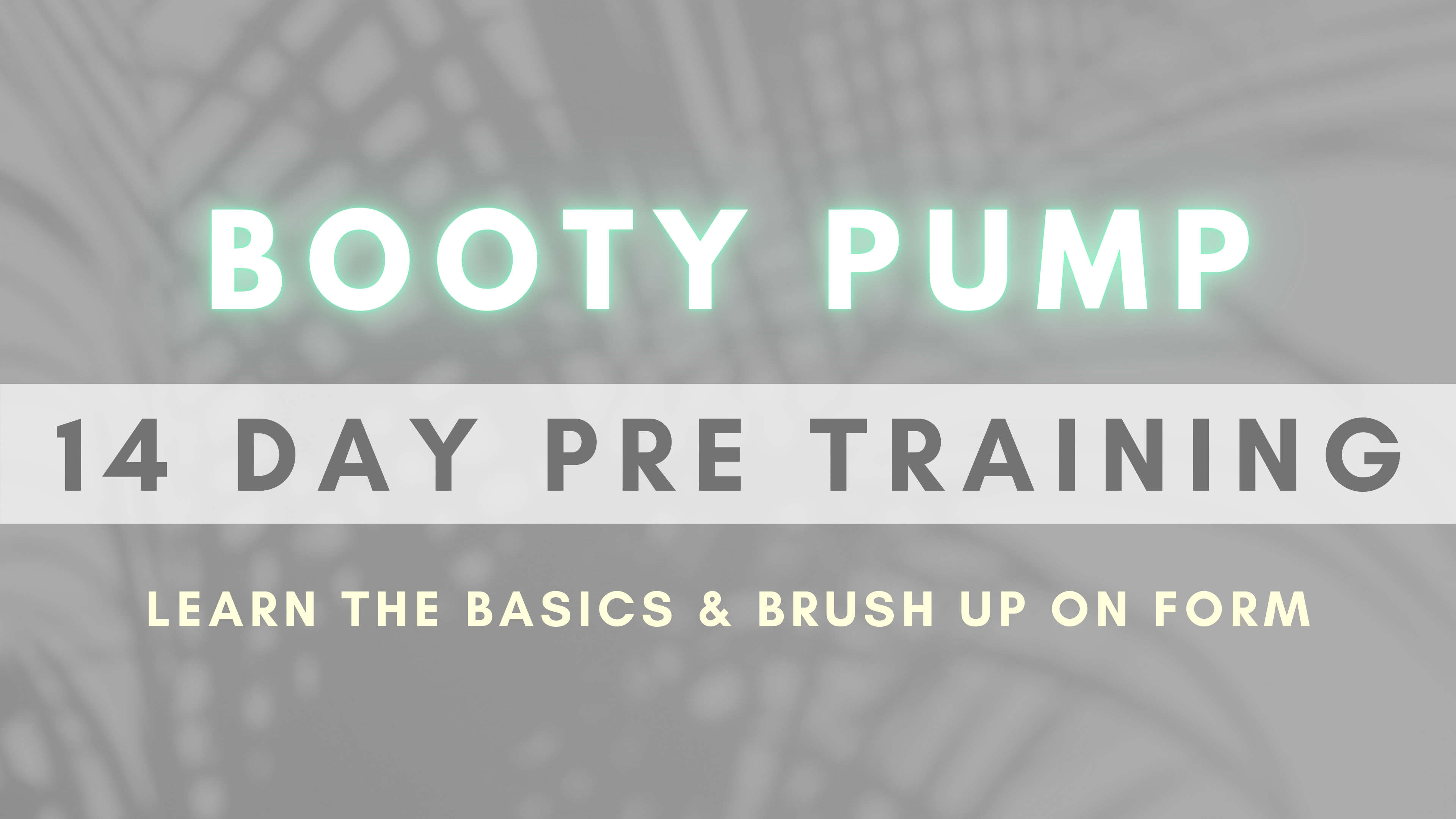 2 WEEK PRE-TRAINING (optional)