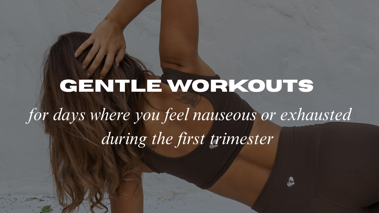 For First Trimester: Gentle Workouts