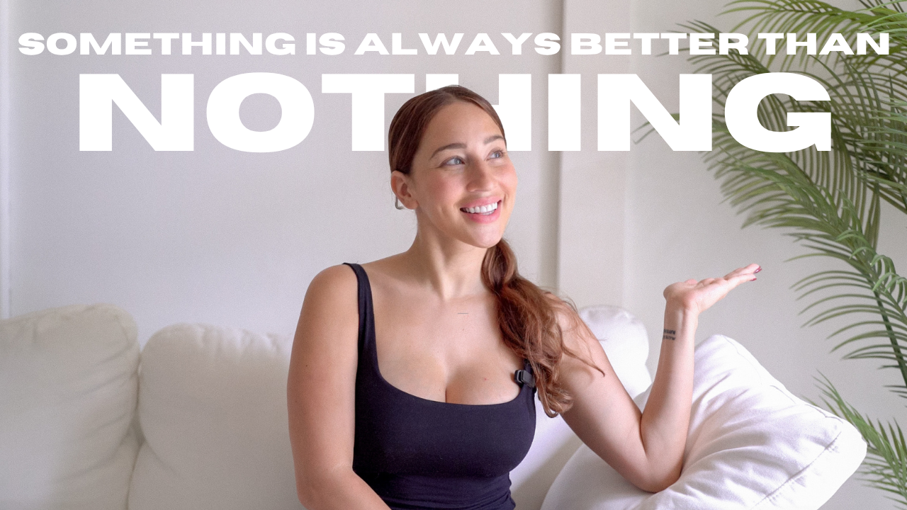 Something is always better than nothing.