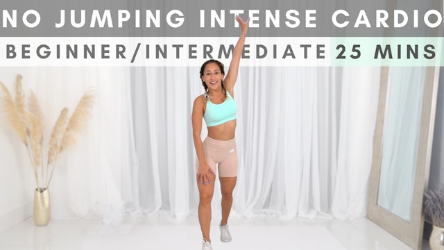 No Jumping Intense Workout Fast Paced Cardio Daily Thrive By Vicky Justiz