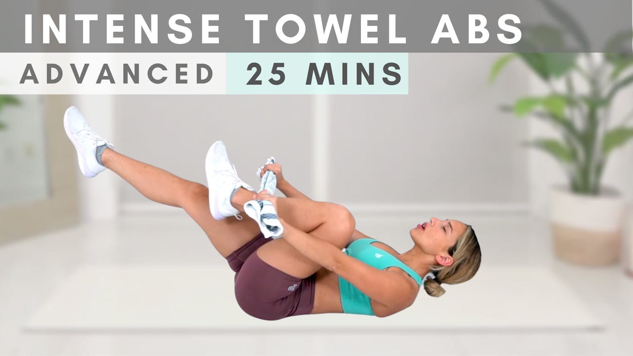 TOWEL ABS Intense Abs Workout DAILY THRIVE by Vicky Justiz
