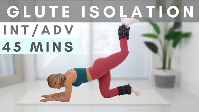 GLUTE ISOLATION BOOTY WORKOUT with Ankle Weights
