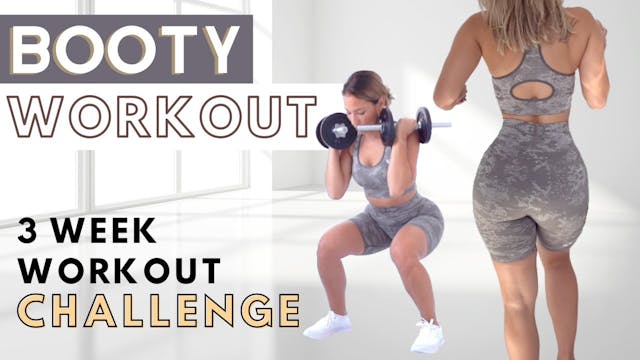 Booty workout with dumbbells!