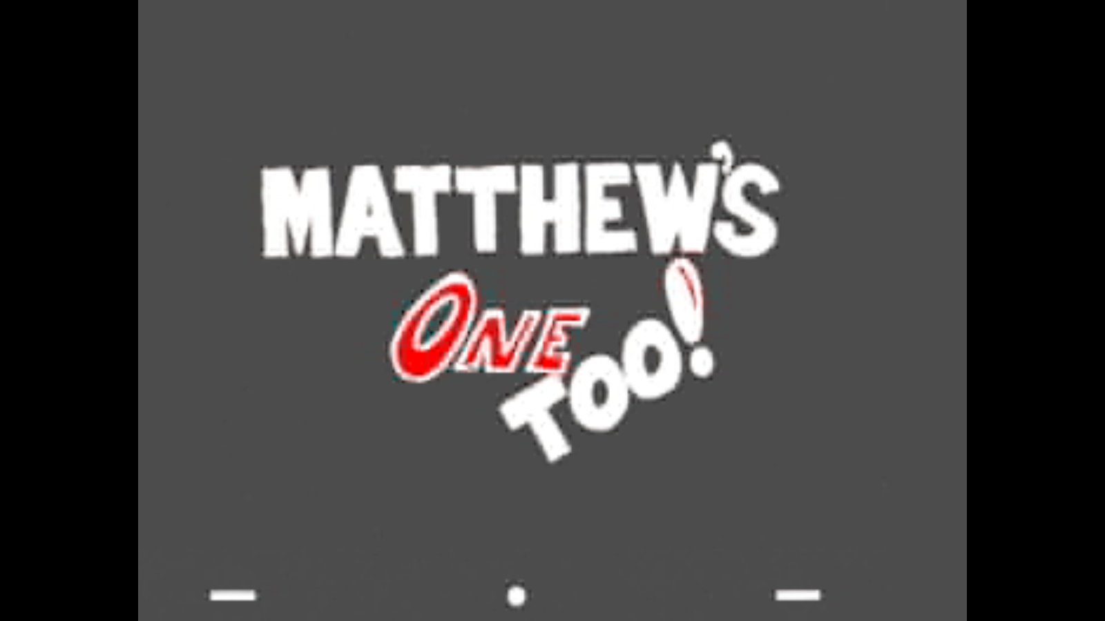 HESUS JOY CHRIST / Matthew's One Too !