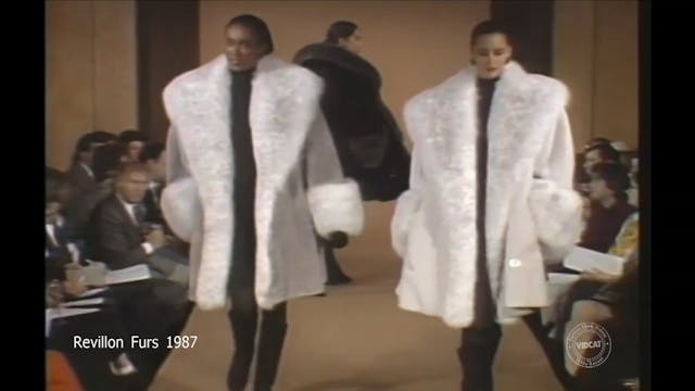 Revillon Furs 1987 Fashion Show