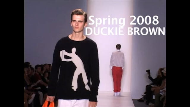 Duckie Brown Spring 2008 Fashion Show. 