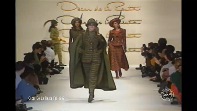 Oscar de la Renta Fa11 1992 Fashion Show