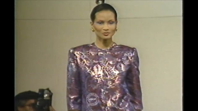 Mary McFadden Spring 1985 Fashion Show