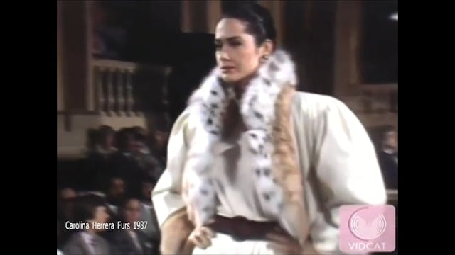 Carolina Herrera Furs 1987 Fashion Show
