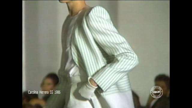 Carolina Herrera Spring 1986 Fashion ...