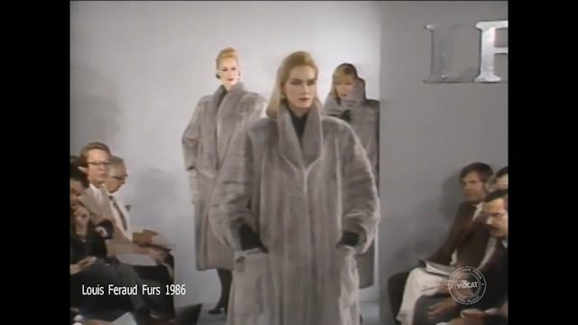 Louis Feraud Furs 1986 Fashion Show