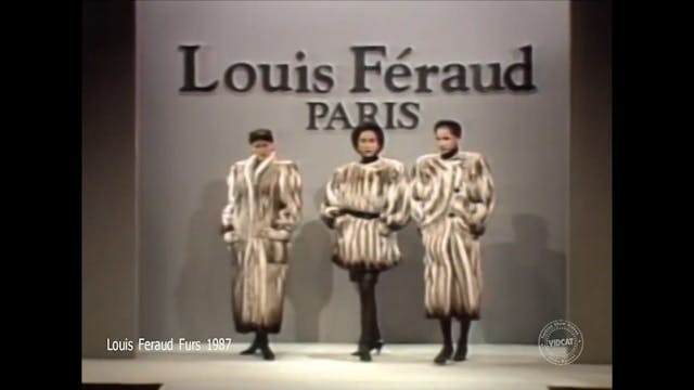 Louis Feraud Furs 1987 Fashion Shows