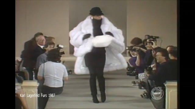 Karl Lagerfeld Furs 1987 Fashion Show