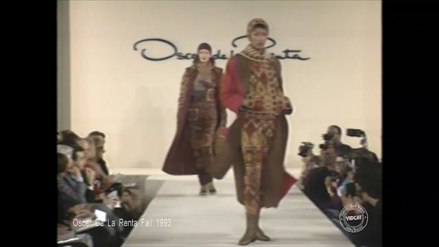 Oscar De La Renta Fall 1993 Fashion Show