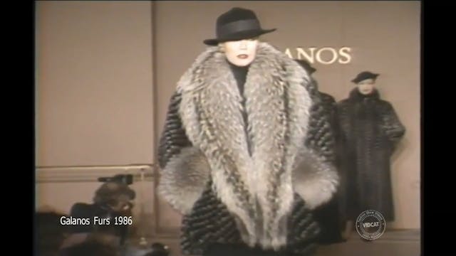Galanos Furs 1986 Fashion Show