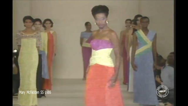 Mary McFadden Spring 1986 Fashion Show