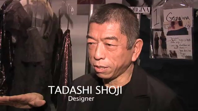 Backstage Designer, Makeup, Hair: Tadashi Shoji