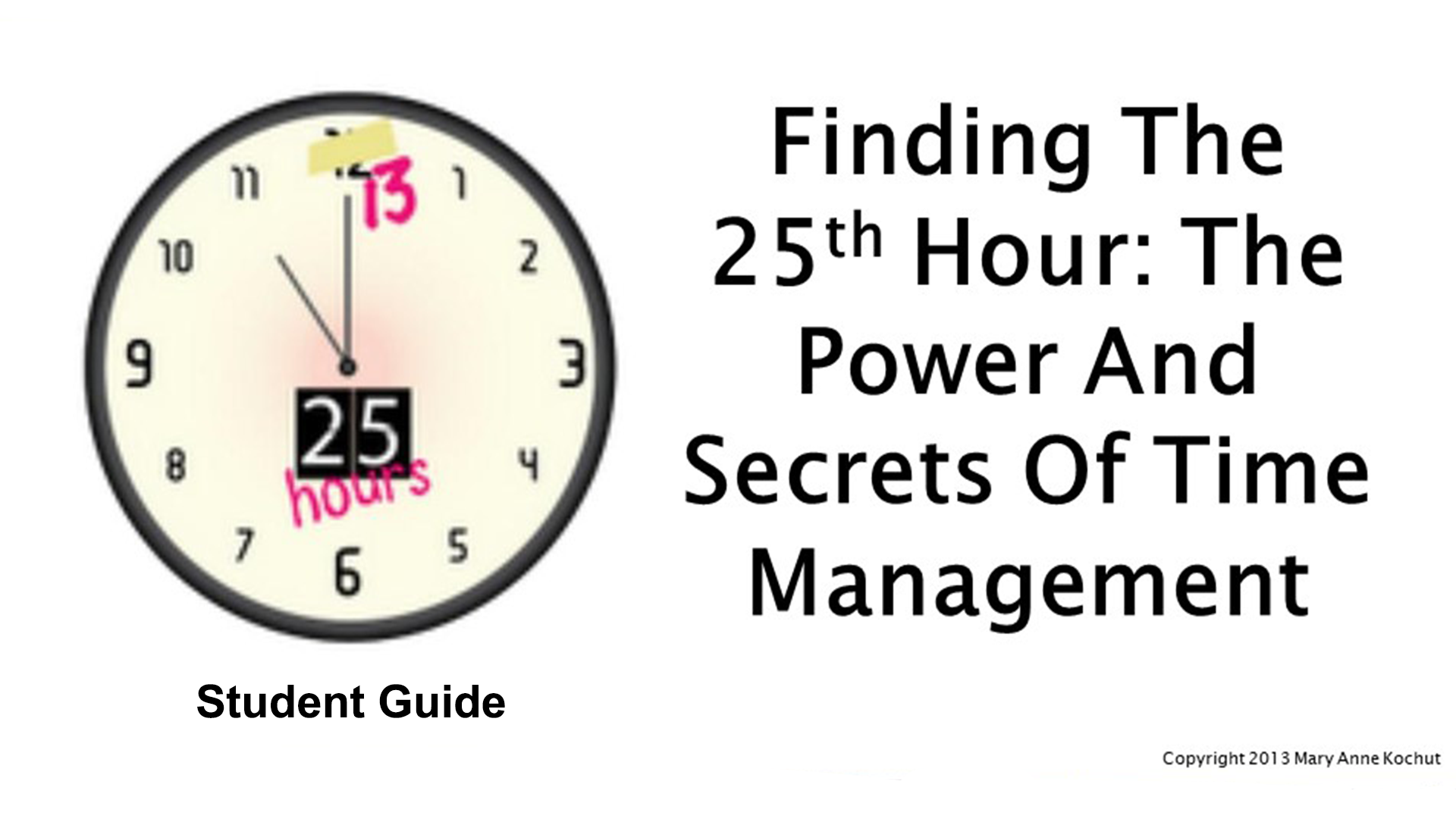 Finding The 25th Hour Student Guide