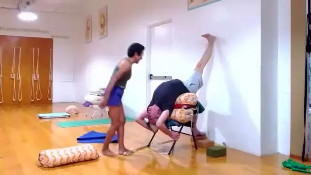 3-1-26 Level 2-3 | 2026 Iyengar Yoga Classes - eka pada for backbending