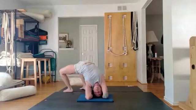 1-19-26 Gulnaaz Yoga Club Backbends from the floor.  Paryankasana variations and Dwi Pada Viparita Dandasana prepare for Mandala